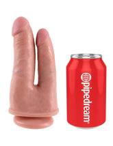 King Cock 15 cm Double Penetrator Dildo with Suction Cup Double Ender